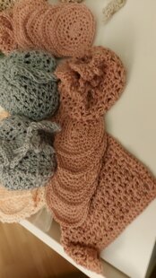 Reusable cotton make up removal pads/ face scrubbies