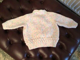 Bubble Cardigan in DK for Evie