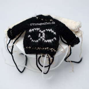 Raglanella mini sweater with fair isle