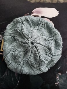 Leafy spring lace hat