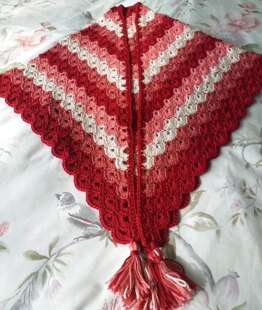 Shell stitch shawl