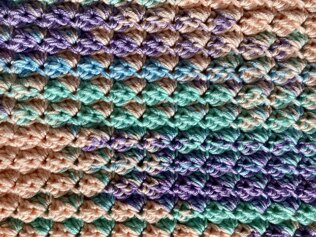 Sedge stitch baby blanket