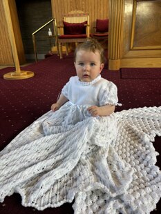 Christening Gown and Shawl for My Beautiful Girl