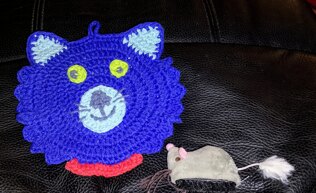 Cat Face Potholder