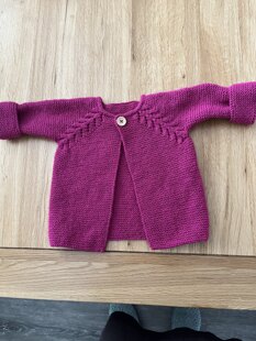 Norwegian fir top down cardigan