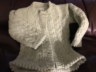 Lacy Cardigan in green