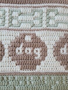 Darling Daschund Mosaic Blanket