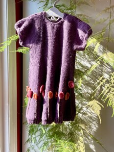 Autumn dress to go with the cardigan set