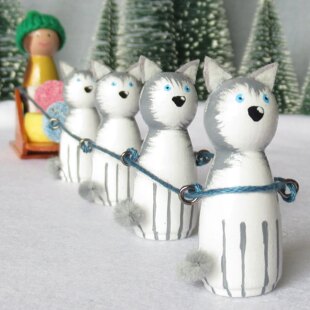 Winter Sports and Activities Peg Doll Decorations