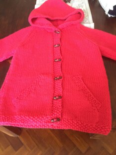 Hooded top and jacket in Robin