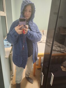 Dad's Saturday morning hoodie take 2 (In Blue)