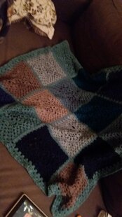 Granny squares for Christmas