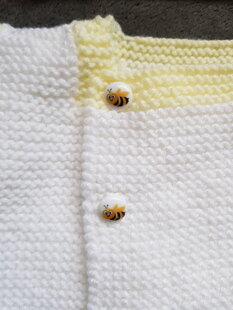 Baby cardigan and hat