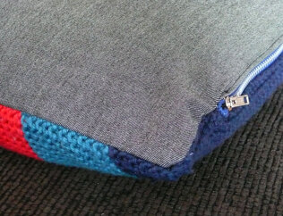 Garter stitch cushions