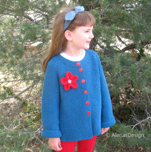 Blue Girl's Cardigan