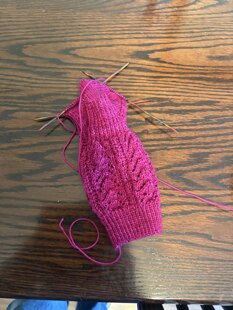 Christmas socks for Lynne