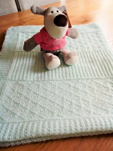 Baby Blanket in Soft Mint Green