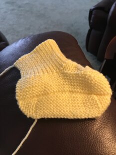 Yellow Easter Booties
