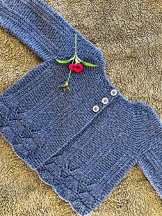 Shell Border Baby Jacket