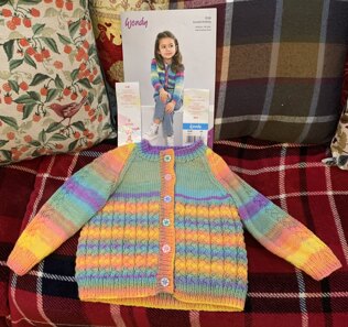 Saskia’s new cardigan