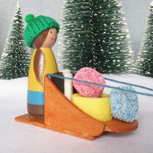 Winter Sports and Activities Peg Doll Decorations