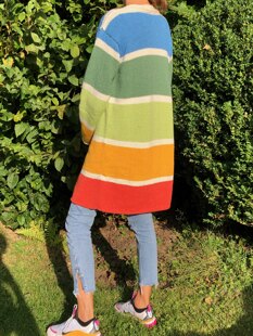Rainbow Long Cardigan