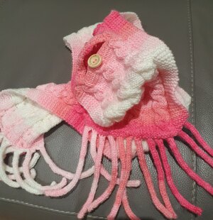 Pink scarf