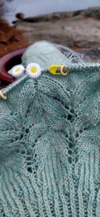 Blue Lace Delight Sweater