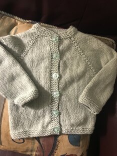 Green Daisy Cardigan