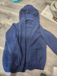 Dad's Saturday morning hoodie take 2 (In Blue)