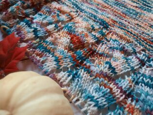Sparktacular Shawl Autumnal