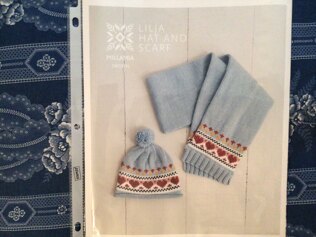 Hearts Hat and Scarf