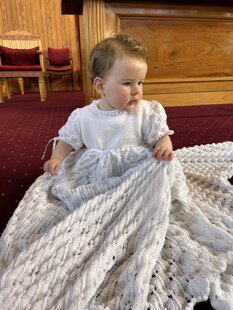 Christening Gown and Shawl for My Beautiful Girl
