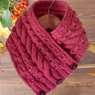 Cable Knitted Neck Warmer