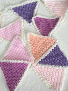 Crochet bunting