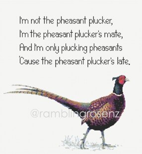 Pheasant Plucker - Counted Cross-stitch