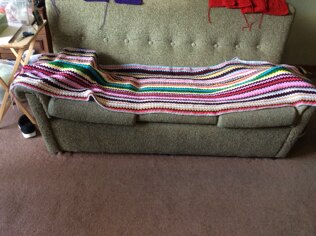 V-stitch doublebed blanket