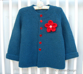 Blue Girl's Cardigan