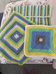 Cot , pram and Teddy Blankets