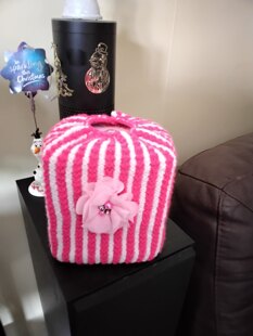 Easy tissue box cover