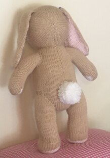 Knit a teddy bunny toy