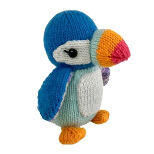 Pippa the Puffin Bird in a Bobble Hat