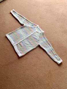 Cardigan with chevrons