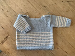 Breton jumper for a baby boy