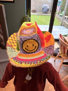 Crochet cowboy hat