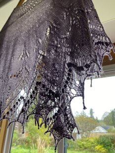 Biophilia lace shawl