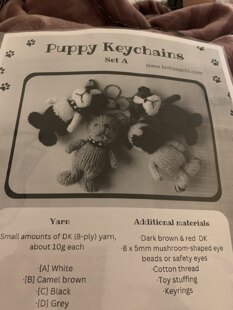 Puppy keychain
