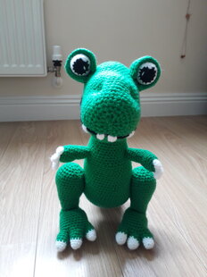 Dinosaur T-RexLook what I found on Etsy: https://www.etsy.com/uk/listing/1663345648/little-blue-t-re