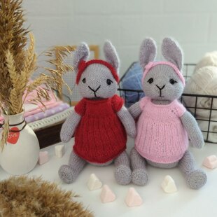 Tia The Little Bunny. Bunny knitting pattern