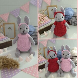 Tia The Little Bunny. Bunny knitting pattern